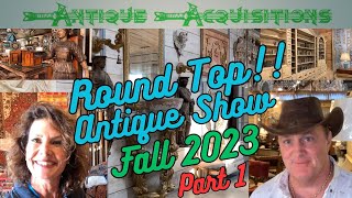 Round Top Antique Show Fall 2023 Dealer Walkthrough [upl. by Ahsatin330]