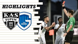 Highlights Matchday 17  KAS Eupen vs KRC Genk [upl. by Jerroll676]