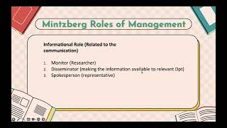 Roles of a manager by Henri Mintzberg As Level Business  Syllabus 2023 [upl. by Ellehsyt391]