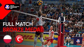 Full Match  Poland vs Türkiye  CEV U22 Volleyball European Championship 2024  Bronze Medal W [upl. by Ruder61]