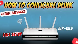 How to Change Password  Set Up QoS  Configure PPPoE on D Link DIR 655 WiFi Router [upl. by Lula941]