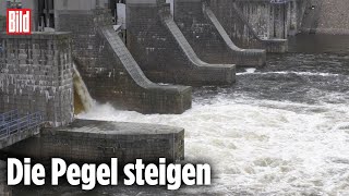 SACHSEN Drohende Überschwemmungen durch Unwetter in Tschechien [upl. by Wilscam]