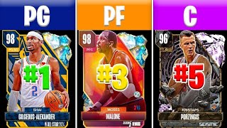 RANKING THE TOP 5 BEST CARDS AT EACH POSITION IN NBA 2K24 MyTEAM [upl. by Anina]