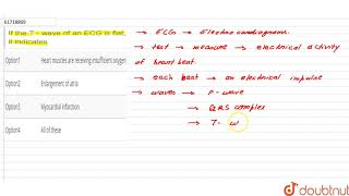 If the T  wave of an ECG is flat it indicates [upl. by Sucam]