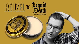 REUZEL x LIQUID DEATH 💀  Severed Head Pomade  REVIEW [upl. by Noyk10]