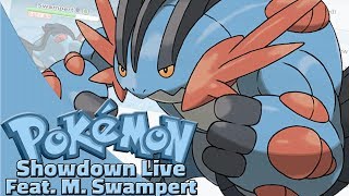 Mega Swampert Rain Team Pokemon Sun and Moon OU Showdown Live WOPJellicent [upl. by Assyral]