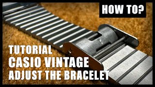 How to adjust a Vintage Casio Bracelet  Tutorial [upl. by Sybila]