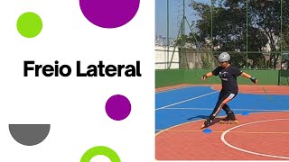 Como frear com patins  Freio lateral [upl. by Anires]