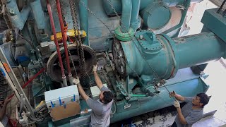 Carrier Centrifugal Chiller 19FA Inspection amp Overhauling [upl. by Eedya]