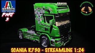 ITALERI SCANIA R730 STREAMLINE 124  PART 3 [upl. by Solegna]