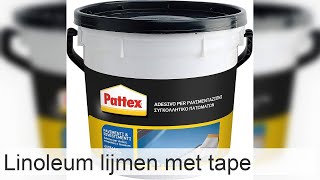 Hoe linoleum lijmen met dubbelzijdige tape [upl. by Analle946]