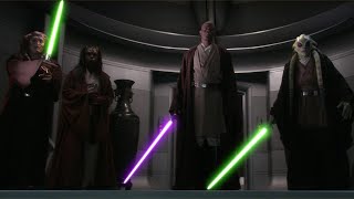 Mace Windu All Appearances in Movies Episode I II III amp IX [upl. by Kipper]