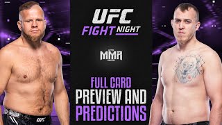 UFC Fight Night Tybura vs Spivac 2 Full Card Preview and Predictions [upl. by Means450]