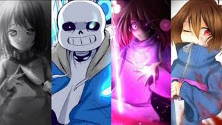 Sans vs Frisk vs Betty vs Chara  Soy Más Fuerte Que Tu Mashup español [upl. by Enerak]