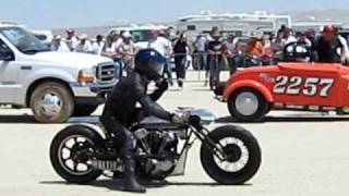 Shinya Kimura running at El Mirage Land Speed Races 2009 [upl. by Nama]