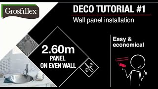 Installation tutorial wallcovering Grosfillex [upl. by Nerradal689]