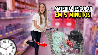 5 MINUTOS PARA COMPRAR TODO O MEU MATERIAL ESCOLAR [upl. by Orelle]