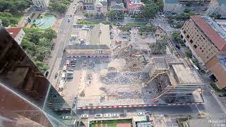 Mulva Hall Timelapse aerial view from the Southside [upl. by Aitsirk]