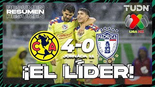 Resumen y Goles  América 40 Pachuca  AP2023J11  Liga Mx  TUDN [upl. by Ecinnej]