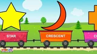 shapes train  shapes for children  2d shapes  shapes song [upl. by Etireugram918]