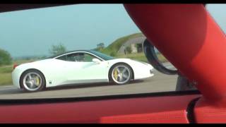 Koenigsegg Agera R vs Ferrari 458 filmed from Koenigsegg [upl. by Calla]