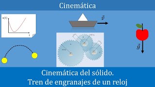 Ejercicio resuelto cinemática de engranajes Mecanismo de un reloj [upl. by Elazaro]