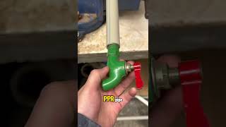 How to directly install a faucet into a PPR pipe without a connector plumbingtech plumberwork [upl. by Letsirc]