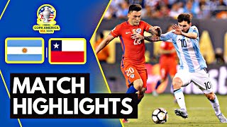 Highlights Argentina VS Chile in Copa America [upl. by Kusin724]