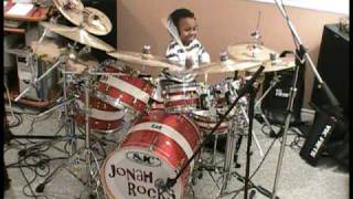 System of a DownToxicity Drum Cover 5 Year Old Drummer Jonah Rocks [upl. by Amehsat]