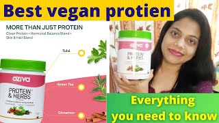 OZiva Protein amp Herbs for Women review  Best vegan protein  everything you need to know [upl. by Fugere]