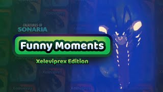 Xeleviprexs Funny Moments in Creatures of Sonaria [upl. by Arahsak]