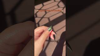 Magnetic🧲 Cat Eye Nail Art For Wedding💅✨shorts nails nailart naildesign cateye youtubeshorts [upl. by Nolyarb]