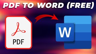 PDF to Word How to Convert PDF Files to Word Docs for Free  Online and Offline Methods Explained [upl. by Aoniak]