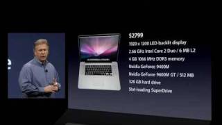 Apple Macworld 2009 Keynote  Introduction of the 17quot Unibody MacBook Pro part 2 [upl. by Jaenicke]