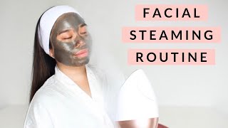 My Facial Steaming Routine  Benefits l Sasha Colina [upl. by Cyma]