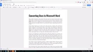 How To Convert Google Docs to MS Word 60 Secs [upl. by Fabio]