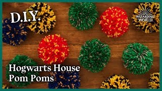 Hogwarts House DIY Pom Poms  Make It Magic [upl. by Luzader]