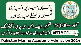 Join as Marine Cadet PMA Batch 202324  Pakistan Marine Academy Admissions  How to Apply Online [upl. by Jacoby15]