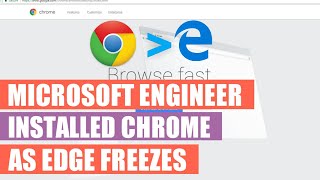 In Azure Demo Microsoft Engineer Installed Google Chrome As Edge Freezes [upl. by Siocnarf]