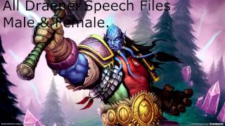 All Draenei Speech Files Male amp Female World of Warcraft [upl. by Ramos317]