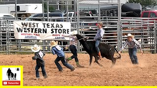 Wild Steer Racing  2022 West Texas Youth Ranch Rodeo  Saturday [upl. by Endor]