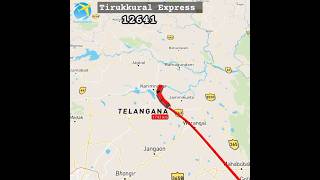 Kannyakumari To hnizamudin Delhi Thirukkural Express 🚂🚃🚃12641 3028km distance train map video 💯 [upl. by Phaedra]