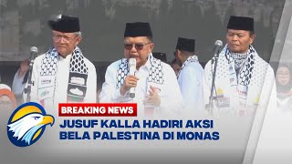 BREAKING NEWS  Jusuf Kalla Hadiri Aksi Bela Palestina [upl. by Nlocnil]