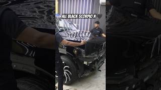 All Black Scorpio N Protected with Black PPF 🖤scorpion scorpio mahindrascorpion ytshorts [upl. by Wilkins120]