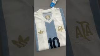 2024 Argentina 50th Anniversary Edition No 10 Messi Player Version Football Jersey football [upl. by Aihsatsan]