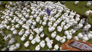 I spawned 10000 chickens in my world [upl. by Mahgem153]