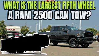 Whats The Biggest Fifth Wheel You Can Tow With A RAM 2500 Cummins [upl. by Aneeram]