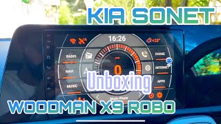 Android car stereo woodman x9 robo  KIA SONET  Android Head Unit🤩 androidstereo Malayalam [upl. by Aitnauq]