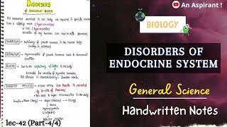 Endocrine System Unit9 Part4  Biology  General Science  Lec42  An Aspirant [upl. by Adneram507]