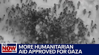 IsraelHamas war Gaza military aid drop approved by Biden  LiveNOW from FOX [upl. by Chow864]